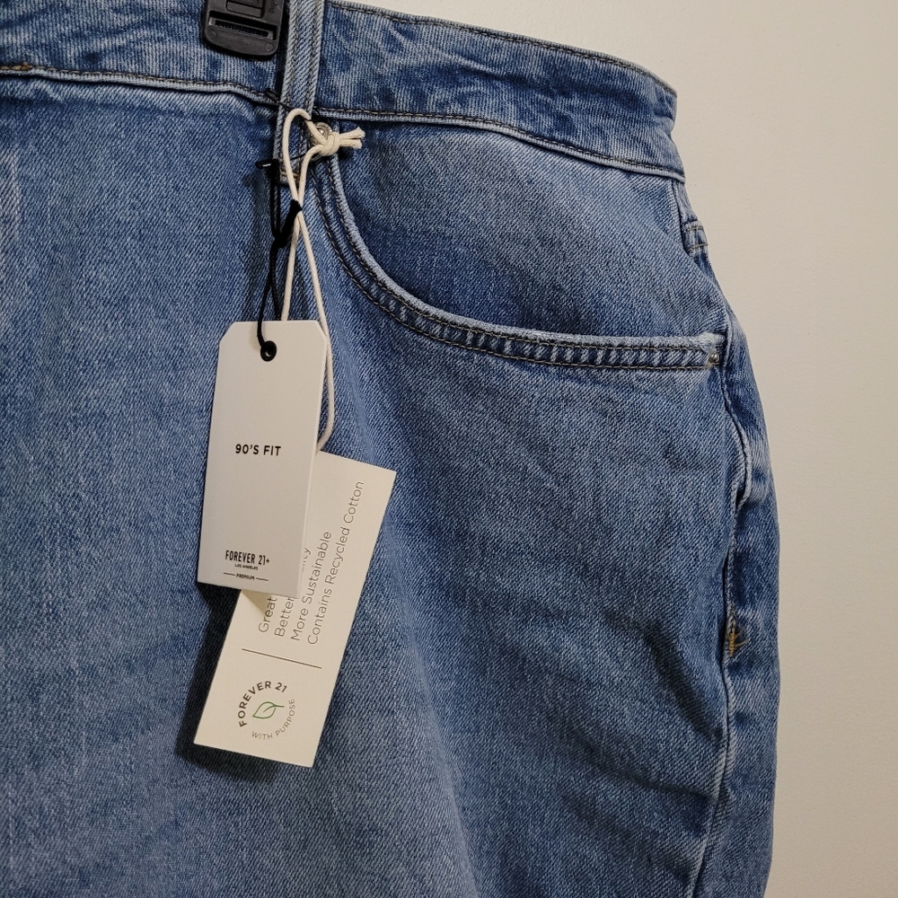NWT Forever 21 Size 20 90s Straight Leg Jeans - Picture 5 of 12